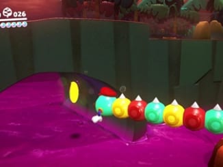 のぞきこんで橋の下-スーパーマリオオデッセイ