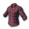 pubg skin Checkered Shirt (Red)