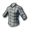 pubg skin Checkered Shirt (White)