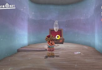 かくし通路の突き当り-マリオオデッセイ