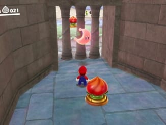 水門の裏で-マリオオデッセイ