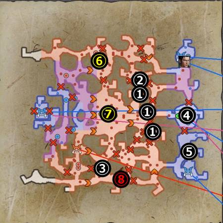 上月城の戦い_マップ