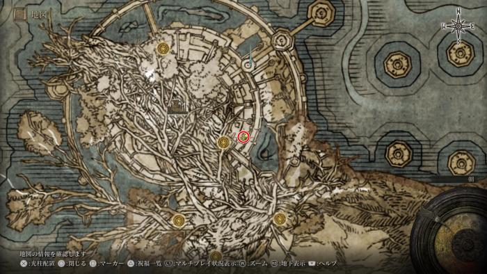マリカの爛れ刻印_入手マップ