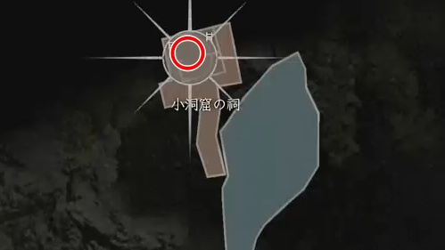 小洞窟の祠MAP
